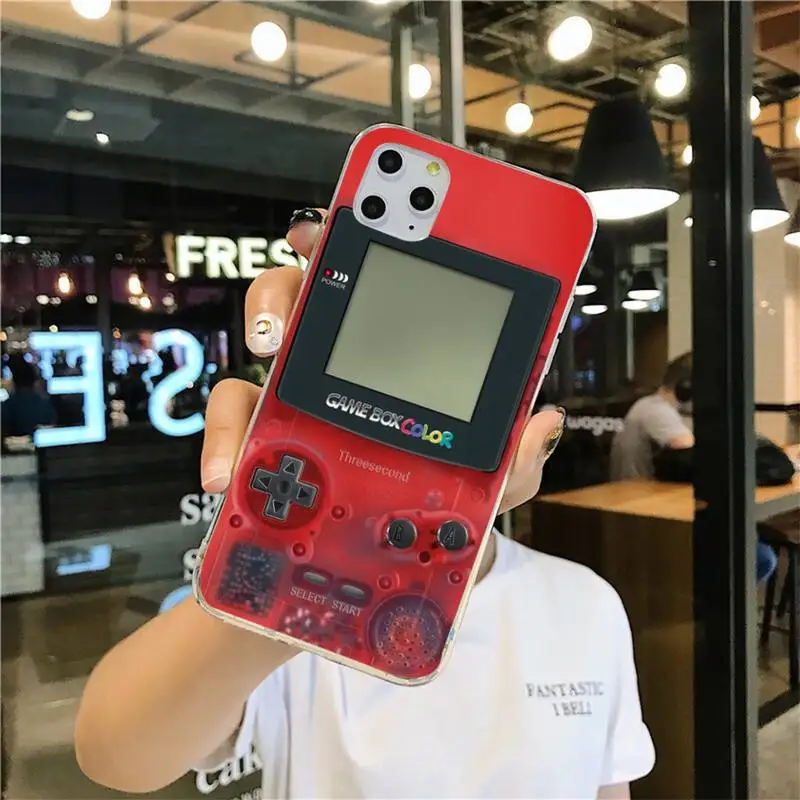 Ретро ручной Gameboy консоли тетрис чехол для телефона iphone 12 11 Pro Max Мини XS 8 7 6 6S Plus X 5S SE