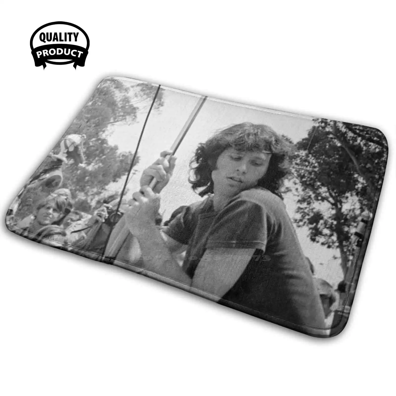 Jim Morrison Comfortable Door Mat Rug Carpet Cushion Music And Roll N Teen Woodstock | Дом и сад