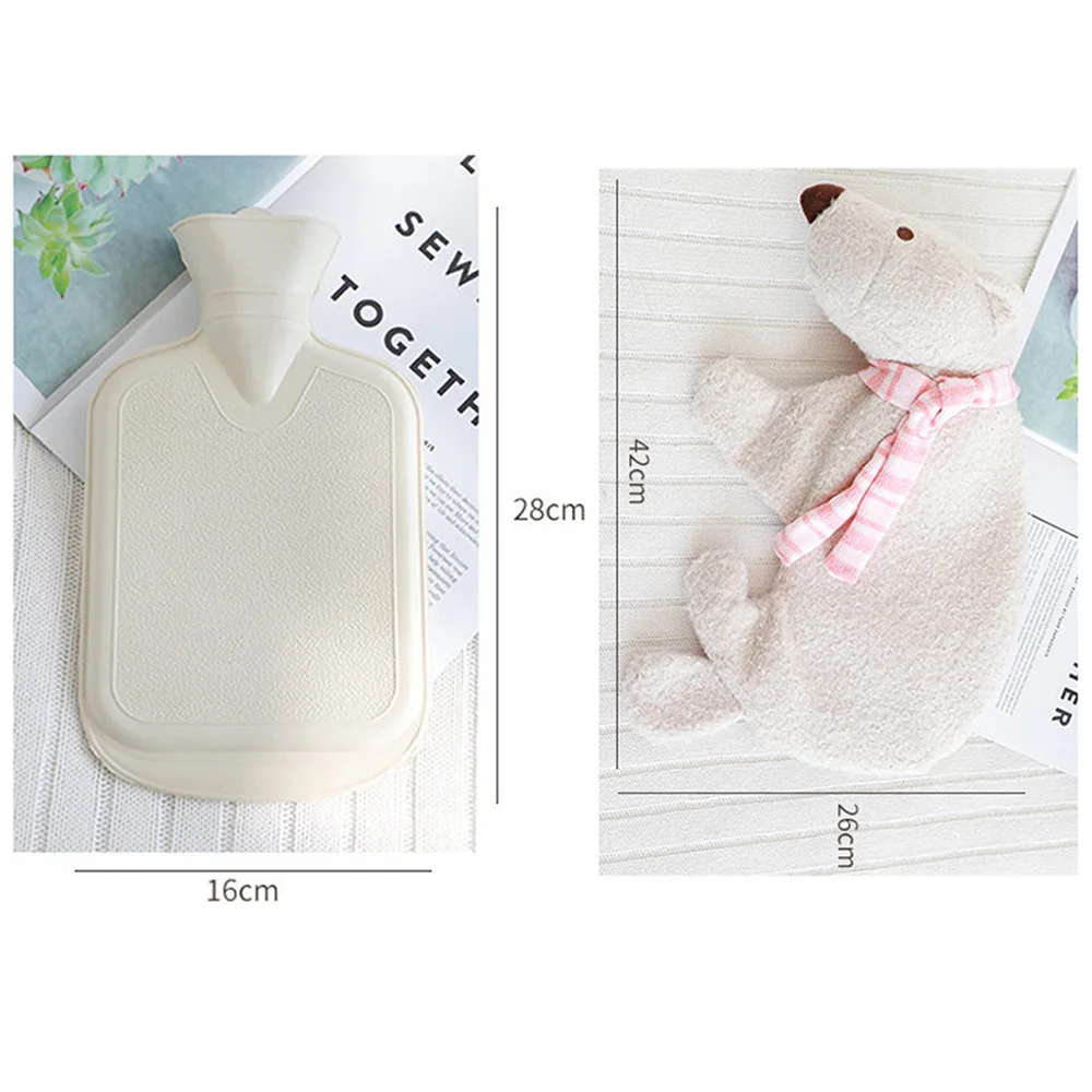 Мультяшная сумка для горячей воды зимний подогреватель рук белый медведь дизайн