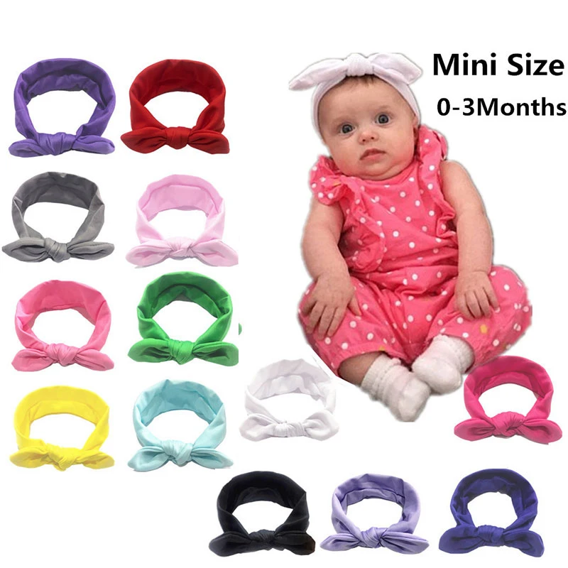 Детская повязка на голову с кроличьими ушами эластичная чалма Детские резинки