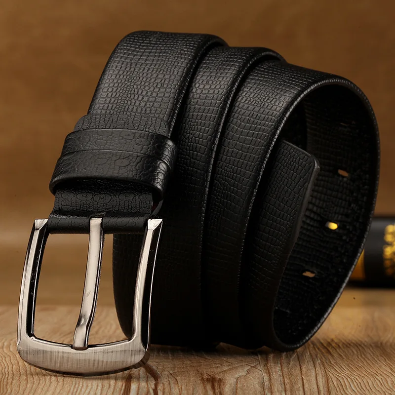 

for men new fashion classice vintage pin buckle men belt High Quality genuine leather luxury strap male belts