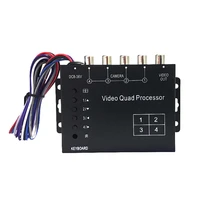 suntex cctv quad splitter switcher car camera processor system 4 channel color video processor with remote control rca adapter