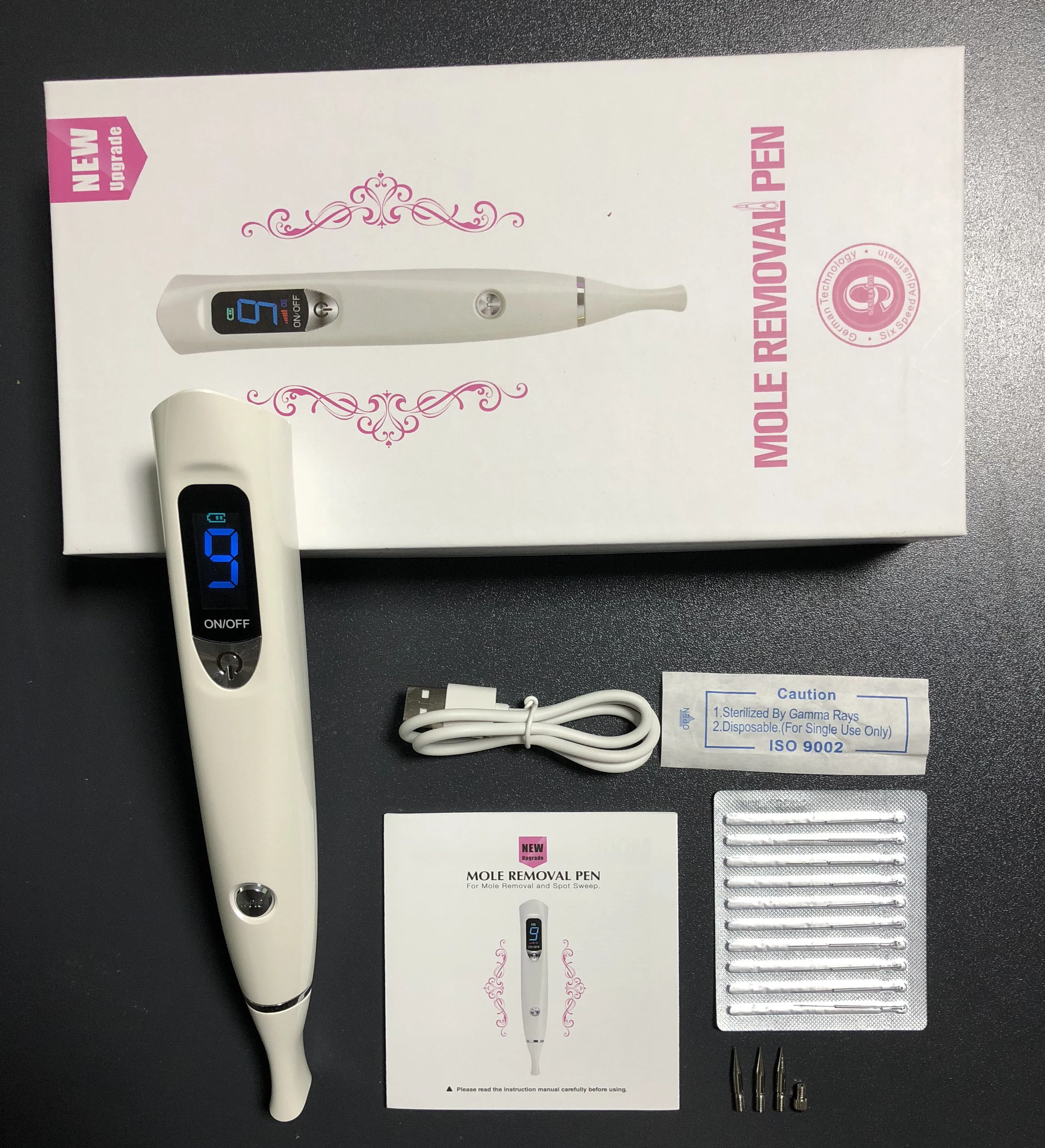 

AGDOAD Mole Removal Pen 9 Gear Skin Tag Removal Tool for Warts Spot Tattoo Freckle Nevus Remover Beauty Skin Care