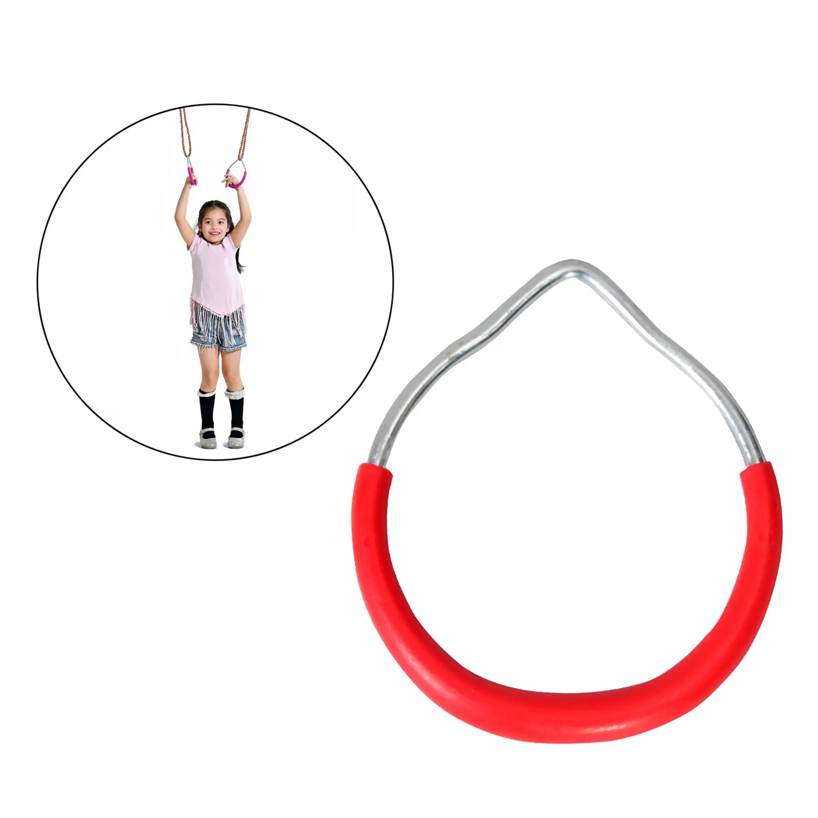 

Professional Fitness Gym Rings Pull Up Exercise Bodybuilding Training Backyard Swing Rings Climbing Ring Workout Accessories Set
