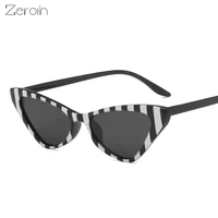 fashion cat eye sunglasses women strip glasses retro leopard sunglass men luxury designer eyewear uv400 sun glass brown shades