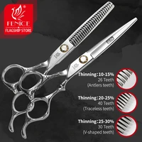 fenice professional 6 inch straight thinning scissor jp440c barber shears hairdressing tool