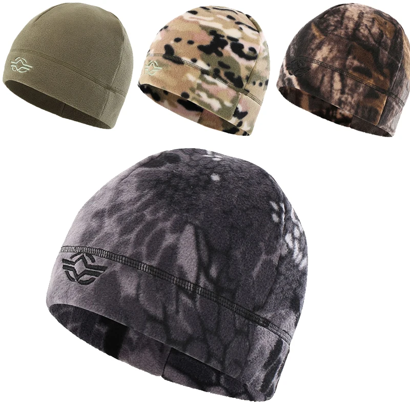 Уличная флисовая спортивная шапка для рыбалки велоспорта охоты военная