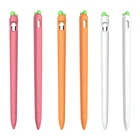 Милый морковь Чехол Стилус Мультфильм защитный чехол Крышка защитный колпачок перо держатель Чехол со стилусом для карандаша от Apple 1 2