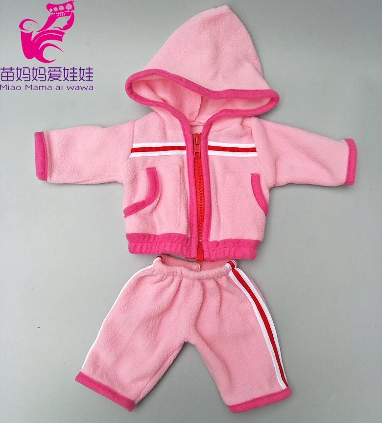 b4 Jacket for 43cm doll clothes for 18" 43cm baby doll jacket children doll toys coat pants - Цвет: b4