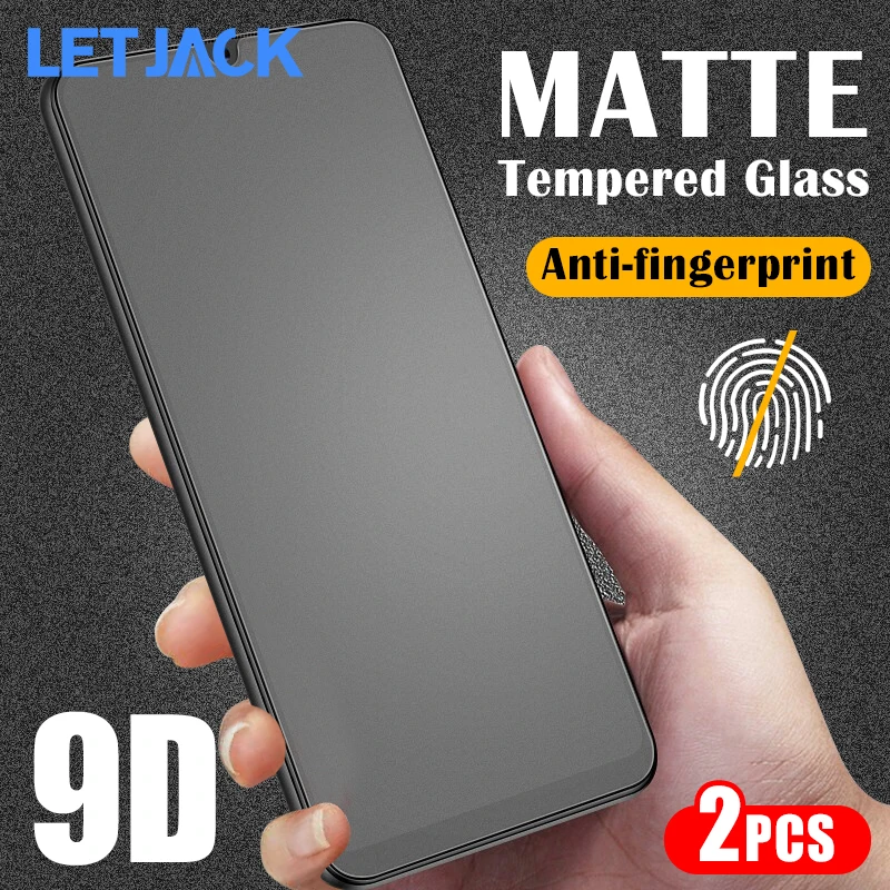

2Pcs Frosted Tempered Glass For OPPO A5 A9 2020 Reno 4 5 Lite A95 A94 Realme Narzo 30A 30 20 Pro C21 C25 Glass Screen Protector