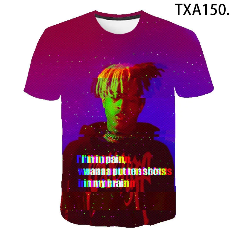 Новинка 2020 футболка Xxxtentacion для мужчин и женщин Детская летняя модная уличная