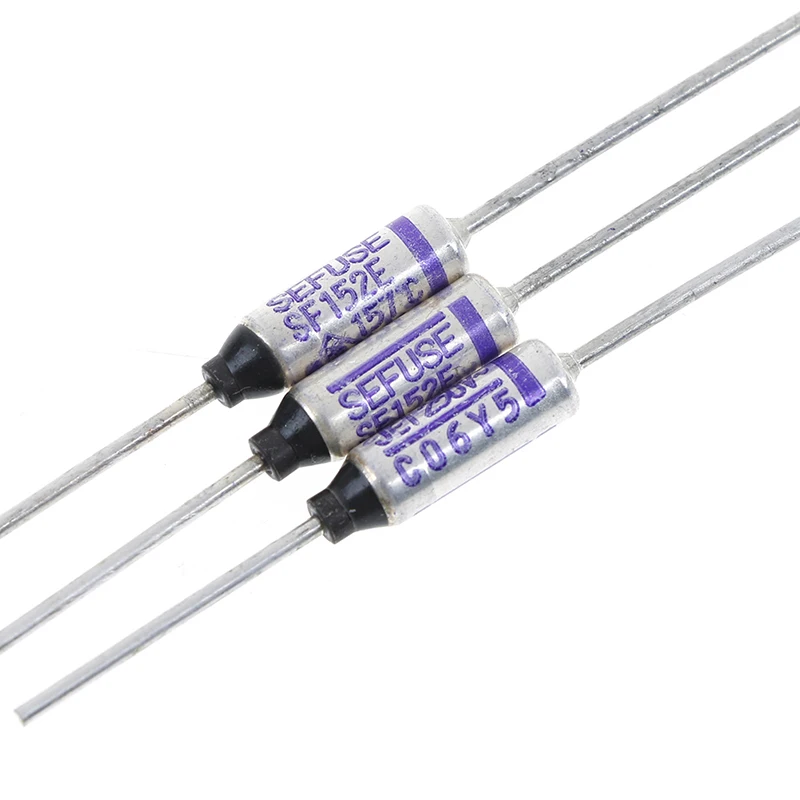 

Горячая распродажа 10 шт./лот 10 А 250 В SF152E SEFUSE Обрезанные термопредохранители 157 градусов