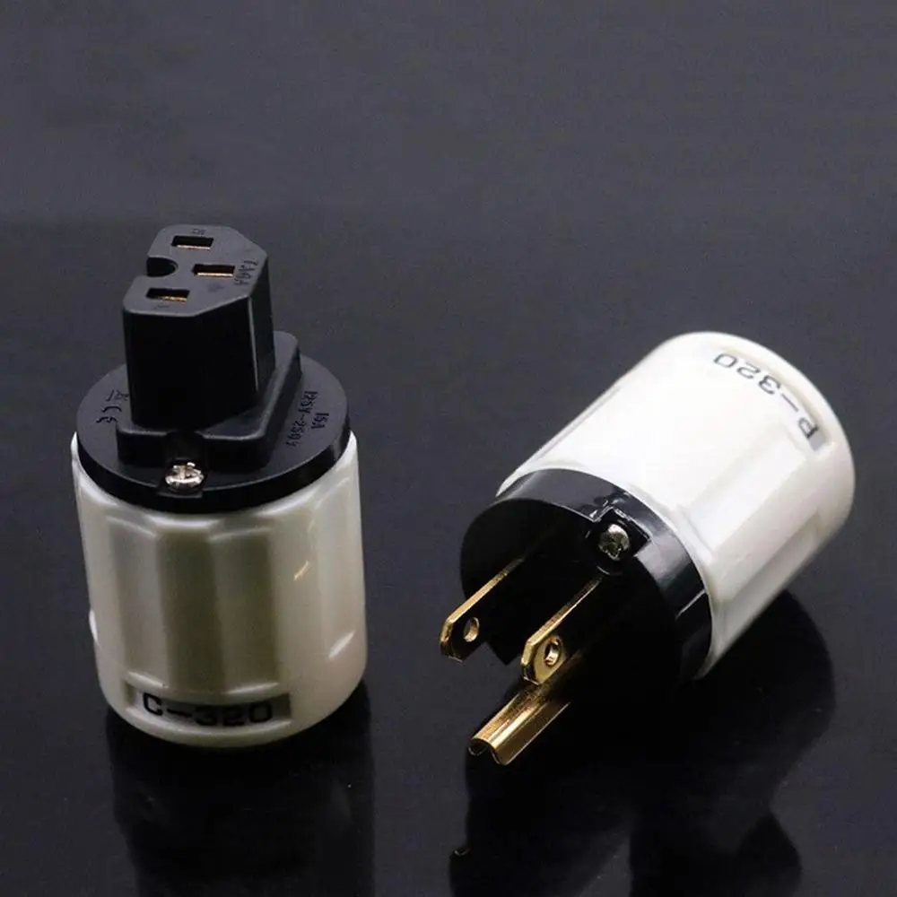 Холдейн пара hi fi P 320 C с золотым покрытием красный чистый Медь US AC штекер питания