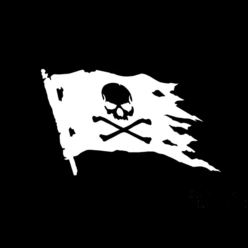 

Skull banner 15cmx10cm Car-Sticker Automobiles Motorcycles Window Bumper Laptop Vinyl Decal PVC Decorative Goods