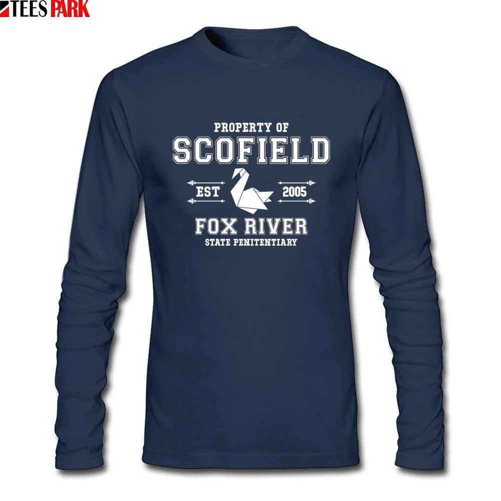 Повседневная с длинным рукавом мужская футболка Майкл Скофилд побег из тюрьмы