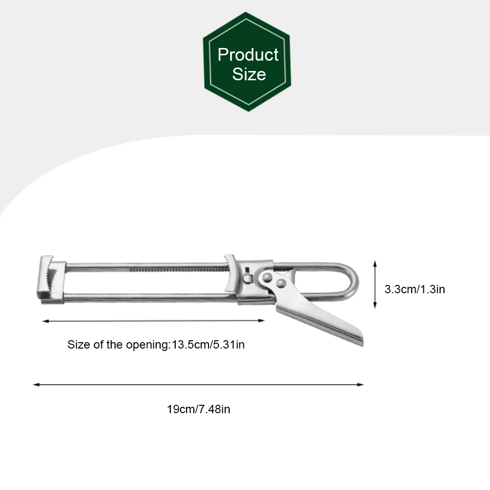 

Can Opener Portable Stainless Steel Adjustable Manual Lid Openers Kitchen Accessories for Home Kitchen Gadgets Tools