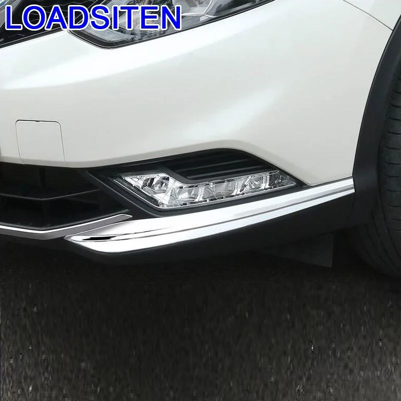 Автомобильные хромированные накладки на передний бампер с ручкой для внешней