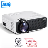 aun mini projector d50 x96q tv box android wifi 4k video projector support full hd 1080p 3d beamer cinema for home theater phone