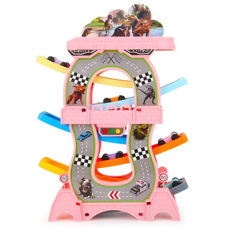 

Cartoon Interesting Racing Track Glider Game Kids Educational Toys Colorful Mini Car Model Educational Hand-Eyes Coordination