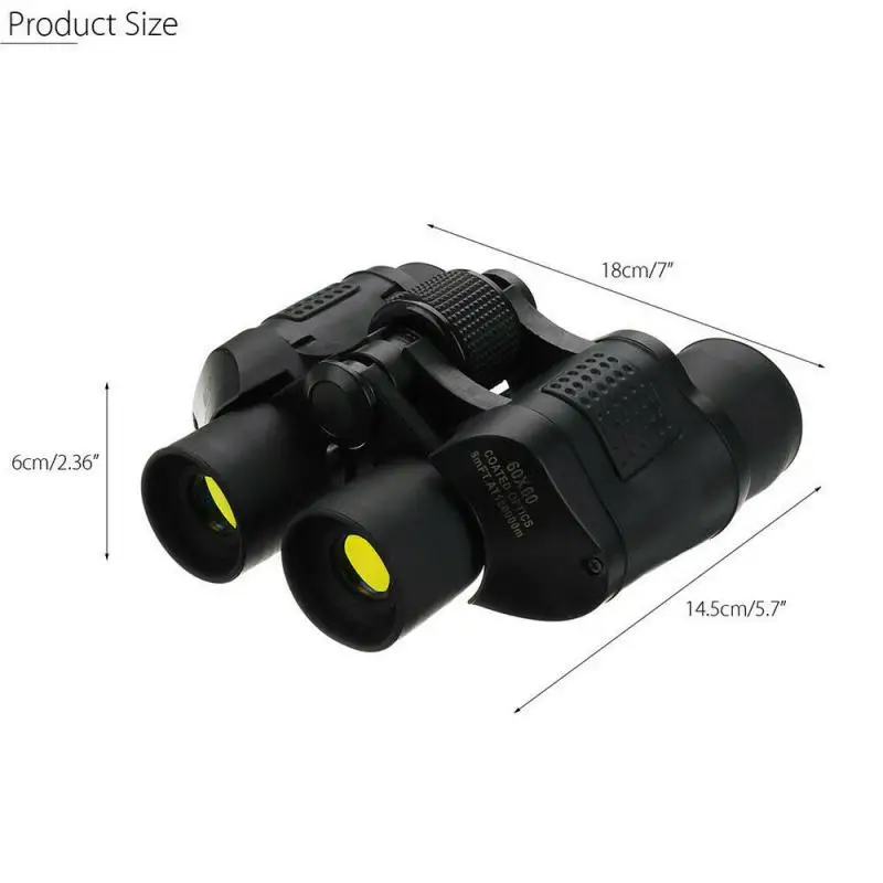 

New Black Day Night Vision 60X60 Magnification High-definition Optical Binoculars Hunting Camping Telescope Outdoor Sports Toy