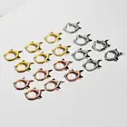 Серьги в стиле панк из стерлингового серебра 925 пробы с черным и белым цирконием, геометрические серьги с пряжкой для ушей, простые универсальные серьги для мальчиков и женщин