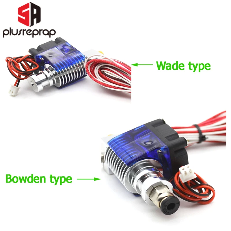 V6 J head 12/24V полностью металлический Hotend Уэйд или Боуден экструдер нагреватель