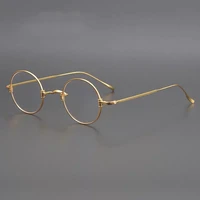 titanium small round glasses women men vintage glasses frame optical myopia prescription eyeglasses frames clear eyewear oculos