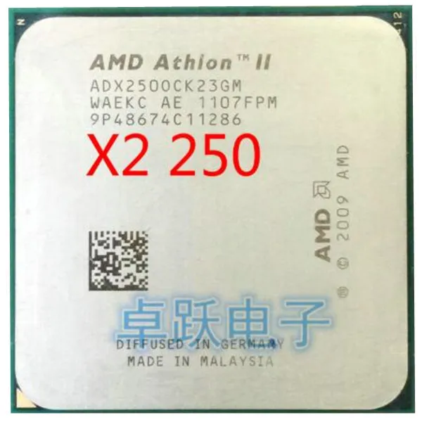 Процессор AMD Athlon II X2 250 3 0 ГГц 2 Мб кэш памяти L2 разъем AM3 двухъядерный процессор