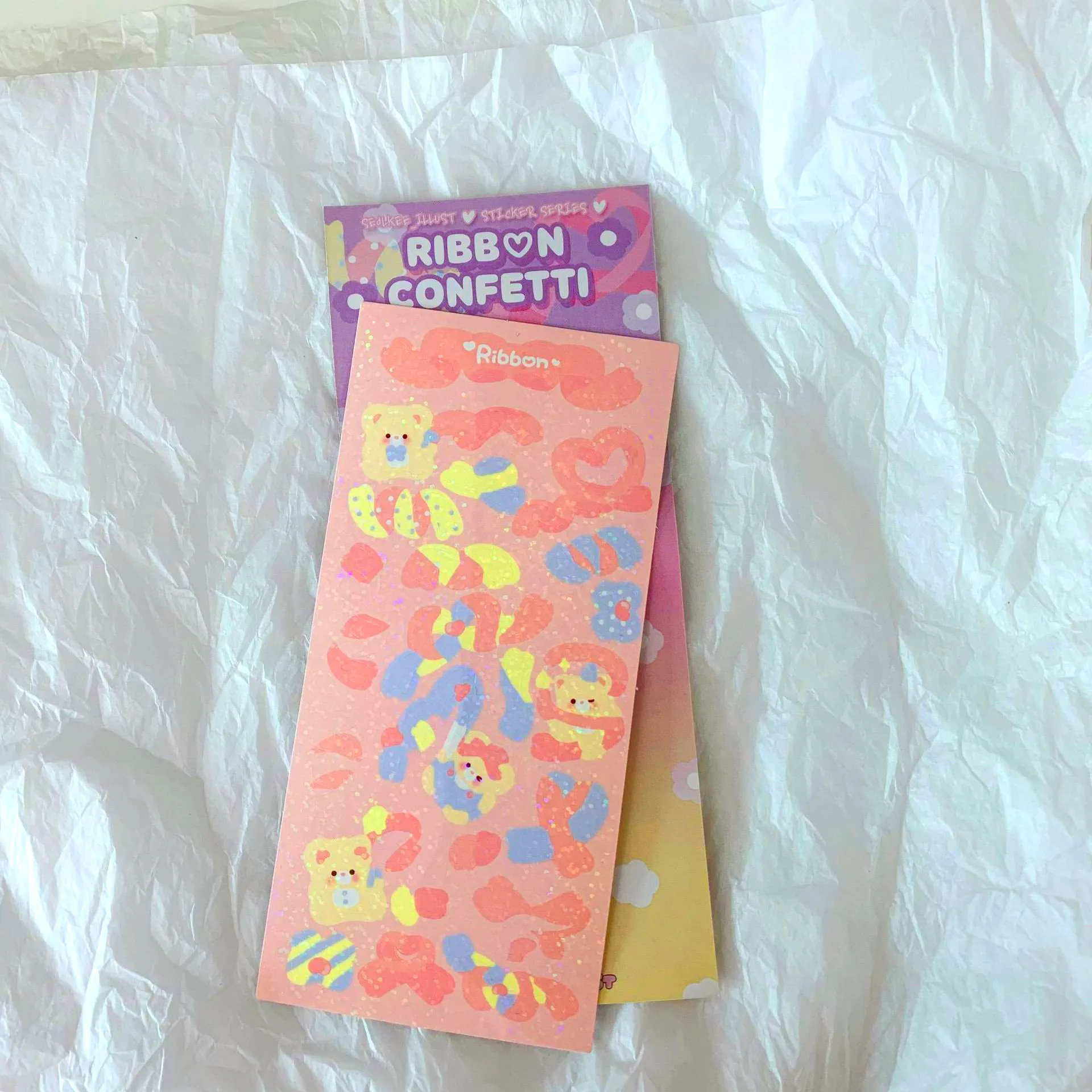Корея Ins Kawaii милые &quotМедведь&quot &quotКролик&quot &quotторт Лазерная голографическая