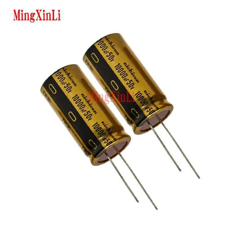 

2PCS NICHICON FW 10000UF 50V 25X50MM audio Electrolytic Capacitor 50V10000uF filter amplifier 50V 10000UF UFW1H103MRD