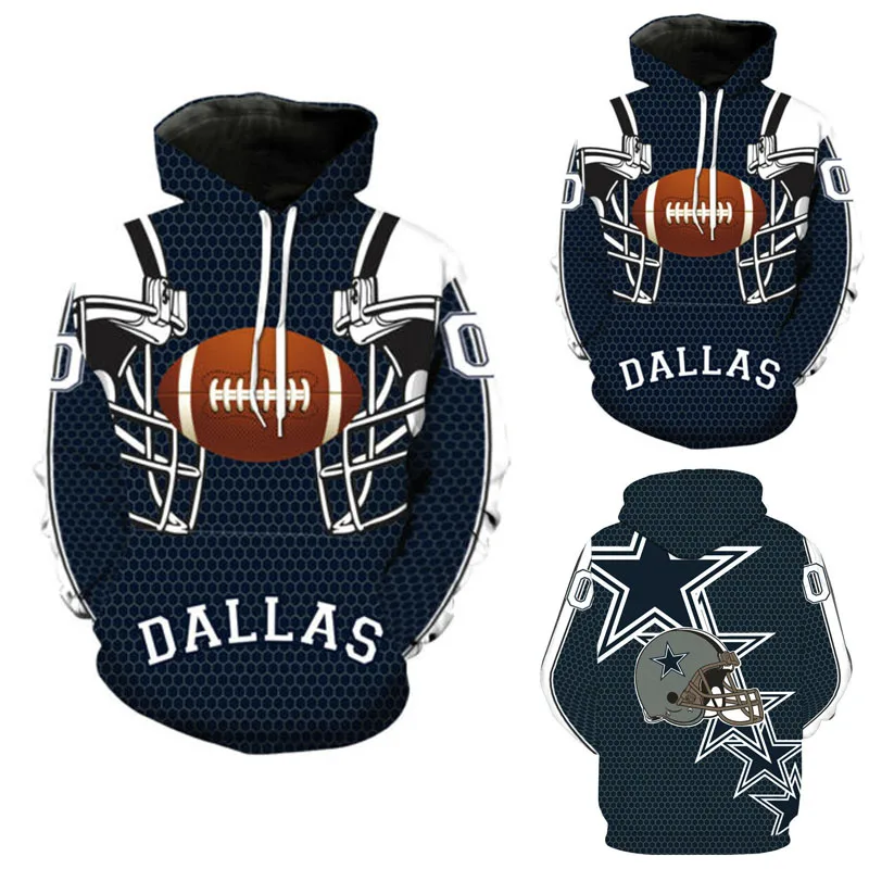 Dallas Cowboys/Спортивная толстовка с капюшоном и длинными рукавами; Новинка года; Модный джемпер; пальто с капюшоном; Лидер продаж; топы