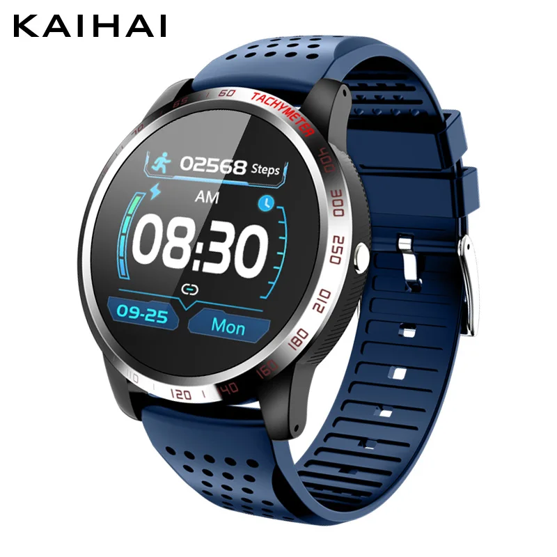 Blue smart watch KaiHai ECG+ HRV+ SpO2 Смарт-часы, монитор для измерения уровня кислорода в крови, Смарт-часы, секундомер, будильник, обратный отсчет для android iphone - Цвет: Blue smart watch