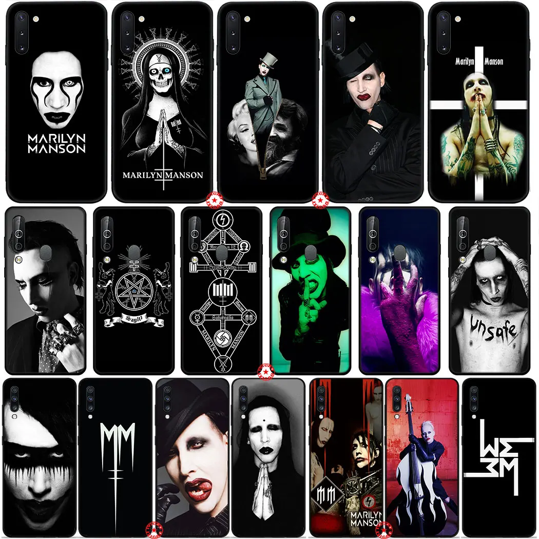 Y46 Marilyn Manson Мягкий силиконовый чехол для Samsung Galaxy A70 A70S A60 A50 A50S A40 A40S A30 A30S A20 A20S A20E A10