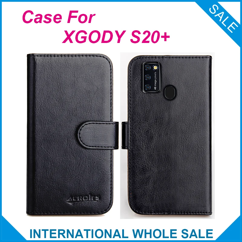 Чехол XGODY S20 + Кожаные чехлы бумажники с откидными отделениями для телефона чехол