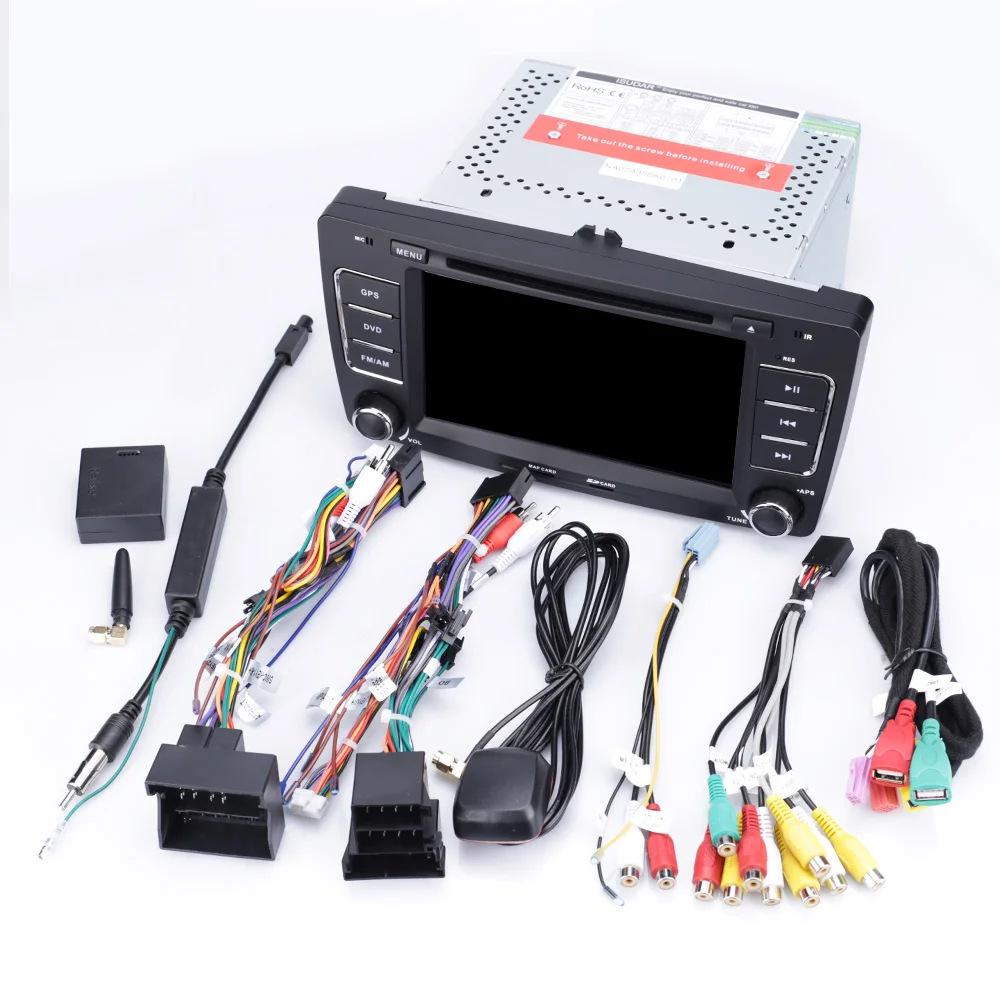 Автомагнитола Isudar 2 Din на Android для SKODA/Yeti/Octavia 2009 2010 2012 ОЗУ 4 Гб ПЗУ 64 ГБ 8 ядер