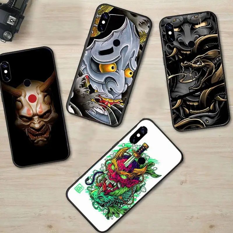 Чехол для телефона с японской маской Oni Hannya Demon Xiaomi Redmi 7 8 9t a3Pro 9se k20 mi8 max3 lite 9 note 9s 10