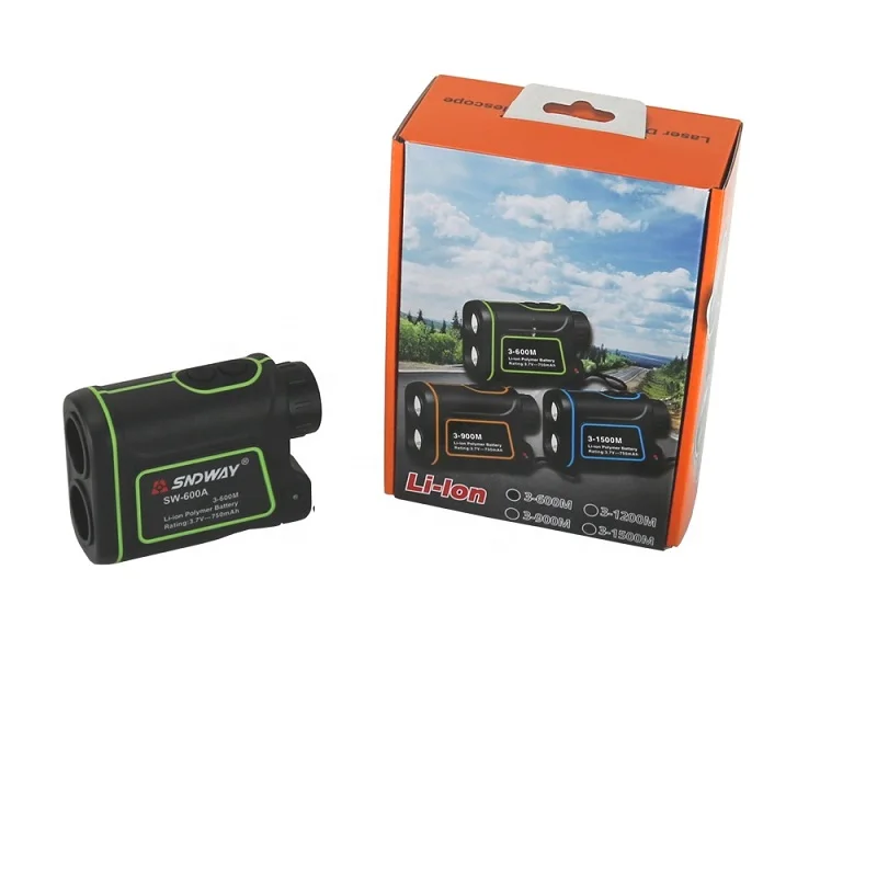 Лазерный дальномер телескопический лазерный 1000 м с 7 элементами для охоты