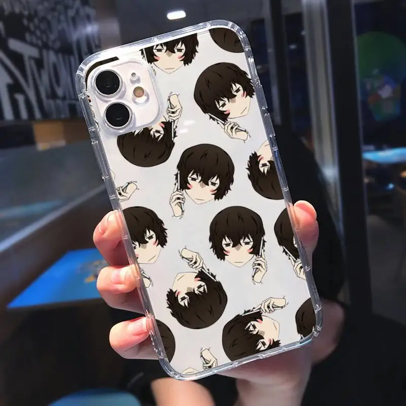 

bungou stray Dogs anime Phone Case Transparent for iPhone 11 12 mini pro XS MAX 8 7 6 6S Plus X 5S SE 2020 XR