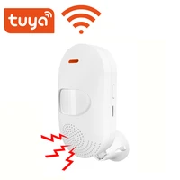 tuya wifi pir motion sensor alarm built in buzzer usbbattery two power supply methods for home automation home alarm systen