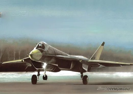 Su57t-50T50-rompecabezas de doble motor para manualidades, KIT de rompecabezas de juguete hecho a mano para regalo, caza pesada multifuncional, bricolaje-2