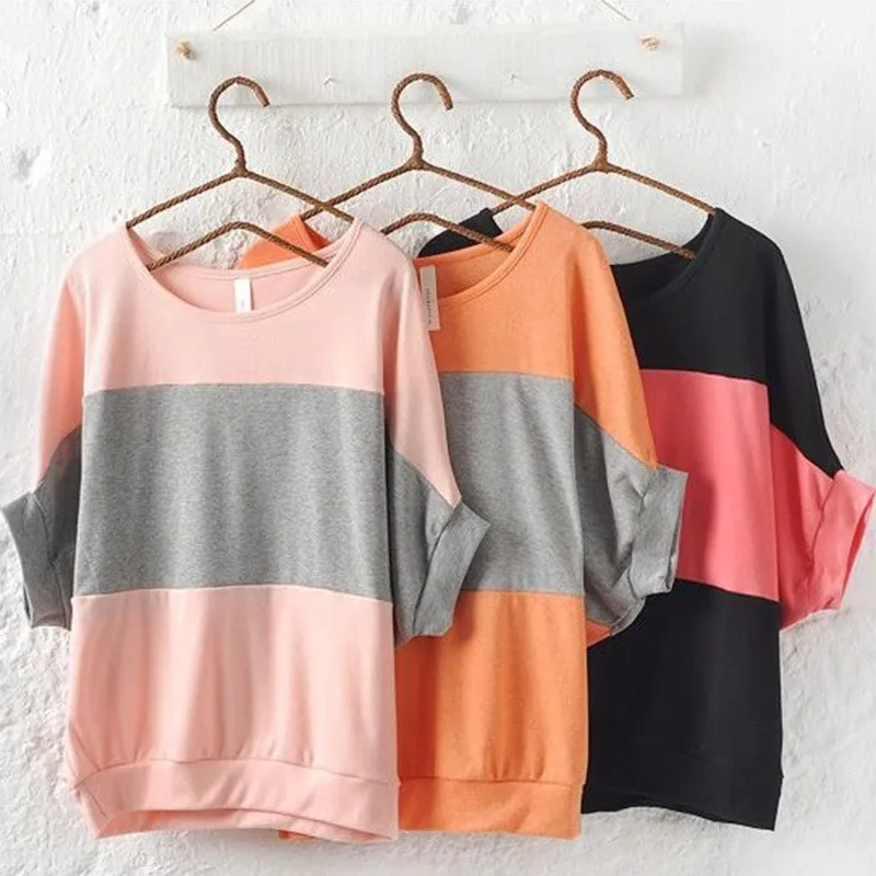 Женская футболка с круглым вырезом джемпер короткими рукавами уличная одежда