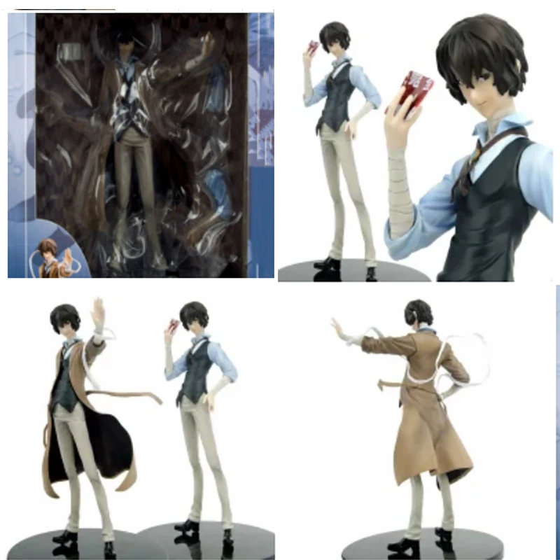 

Bungo Bungou Stray Dogs Dazai Figure Anime PVC Collection Model Toys Gift 26cm Clothes Can Be Take Off