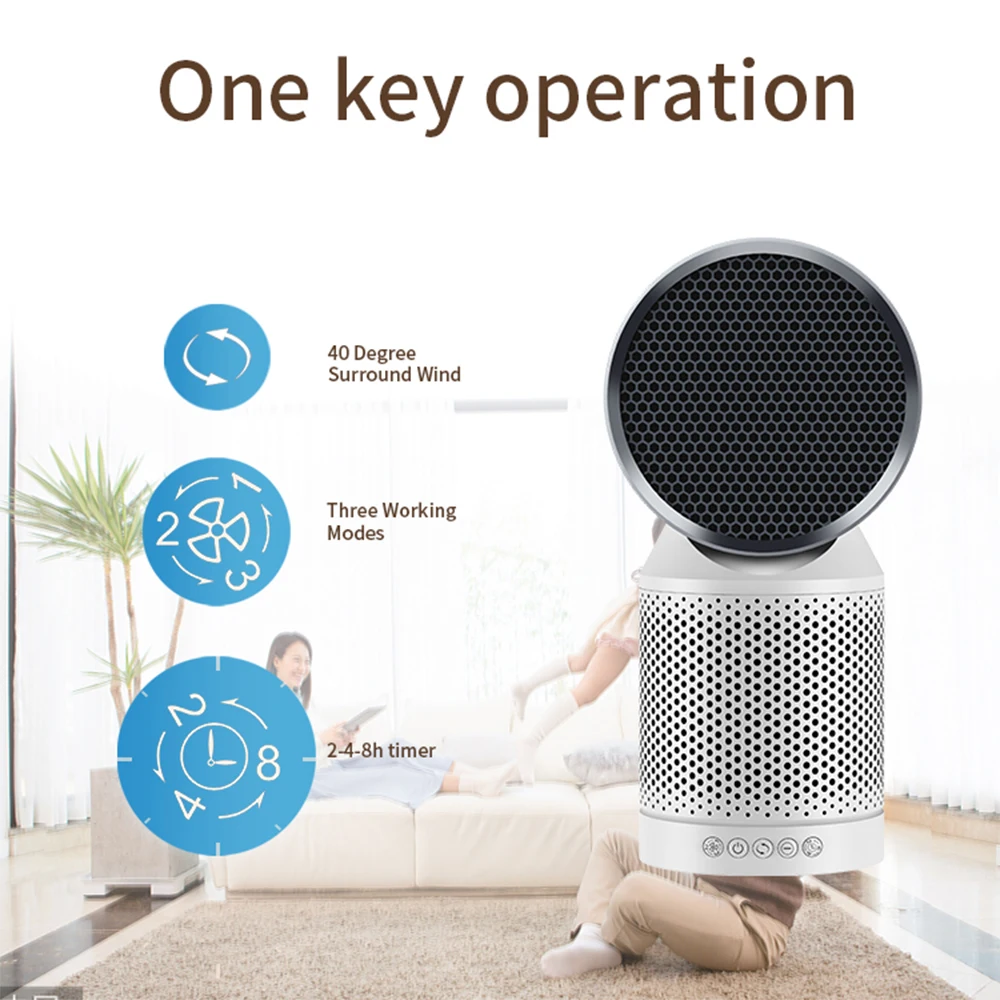 Воздухоочиститель без листьев Воздушный Фильтр HEPA с активированным углем для