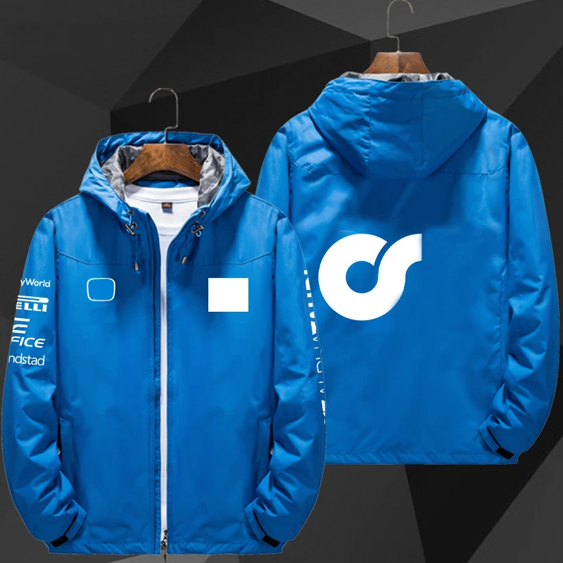

2021 White F1 Team Racing Movement For Honda Car Fan Men's Jacket Windbreaker Wear With Sweater And Windbreaker Windproof Hoodie