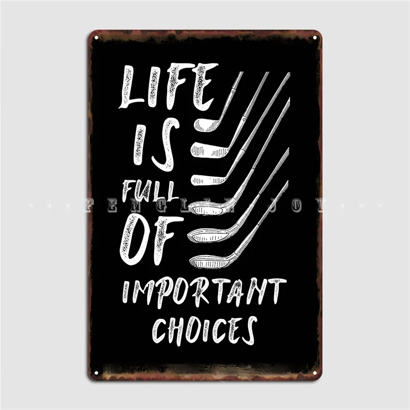 

Golf Gift Metal Sign Customize Garage Club Club Party Garage Decoration Tin Sign Posters