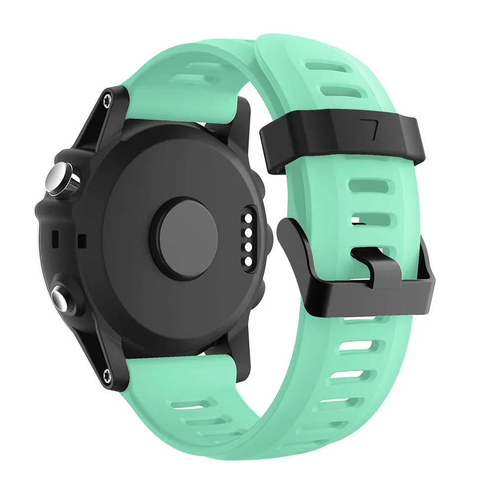 Mint Green Yayuu мягкий силиконовый сменный ремешок для часов с инструментами для Garmin Fenix 3/Fenix 3 HR/Fenix 5X/5X Plus/D2 Delta PX/Descent MK1 - Цвет: Mint Green