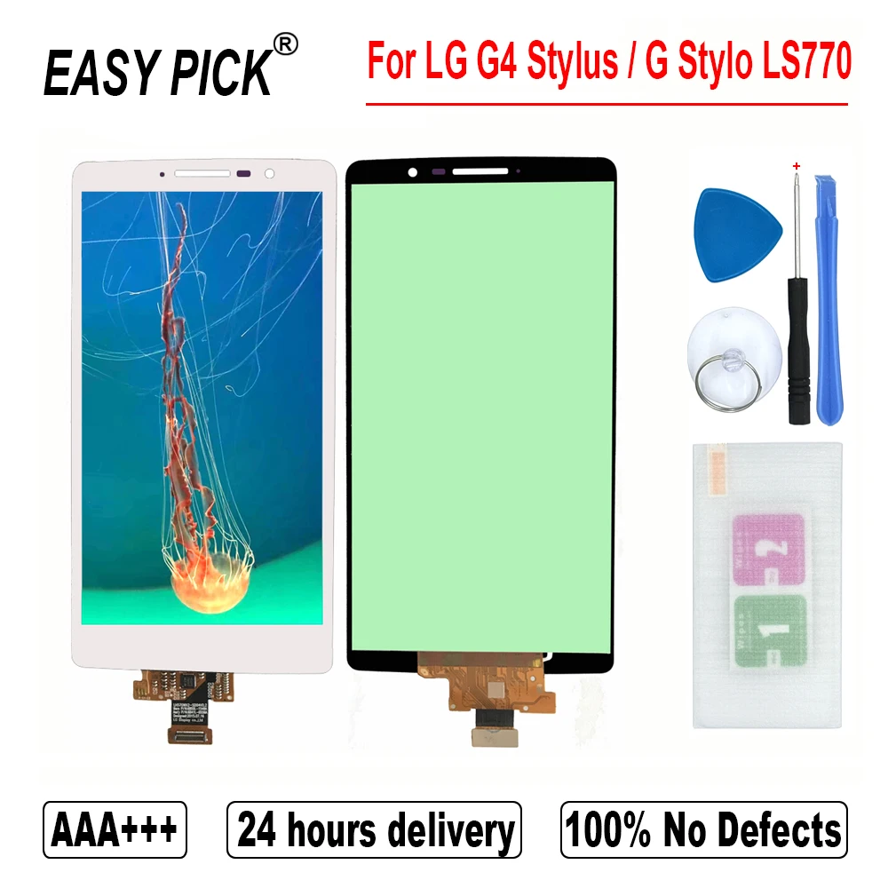 ЖК дисплей кодирующий преобразователь сенсорного экрана в сборе для LG G Stylo LS770 MS631