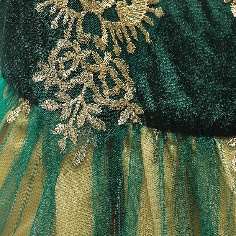 Платье для девочек без бретелек на Хэллоуин косплей летнее платье принцессы дня