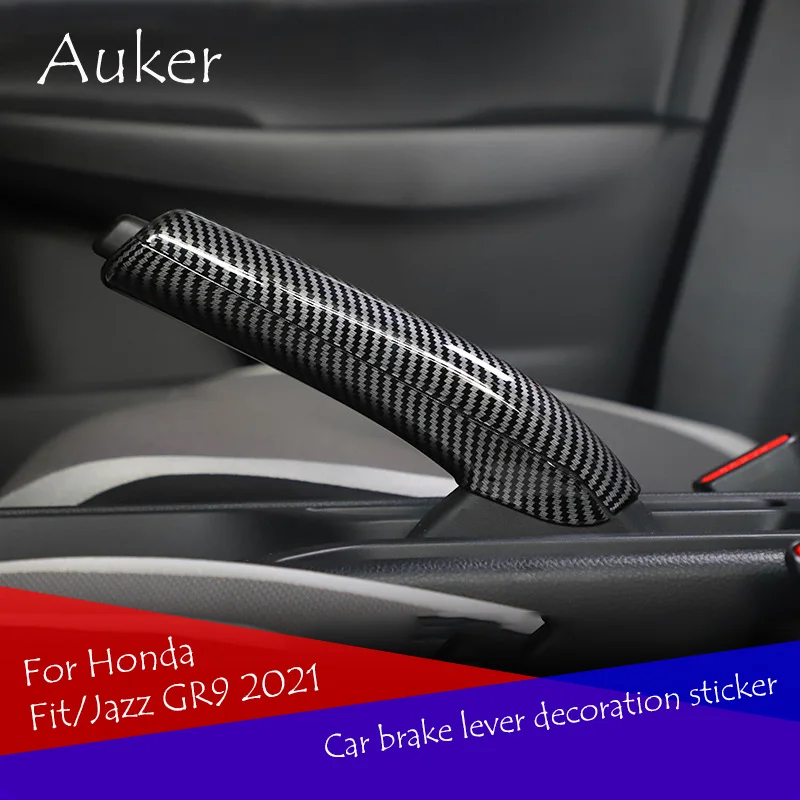 

ABS material car brake handle decoration car sticker car styling carbon fiber For Honda Fit/Jazz GR9 2020 2021 Accessories