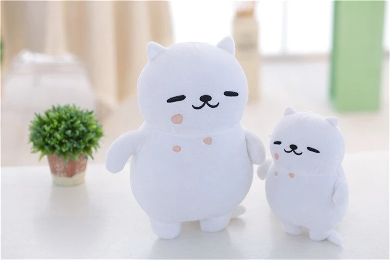 1 шт. милый аниме Neko Atsume белый мультфильм кошачий двор кошка мяу Darake Zukan плюшевая